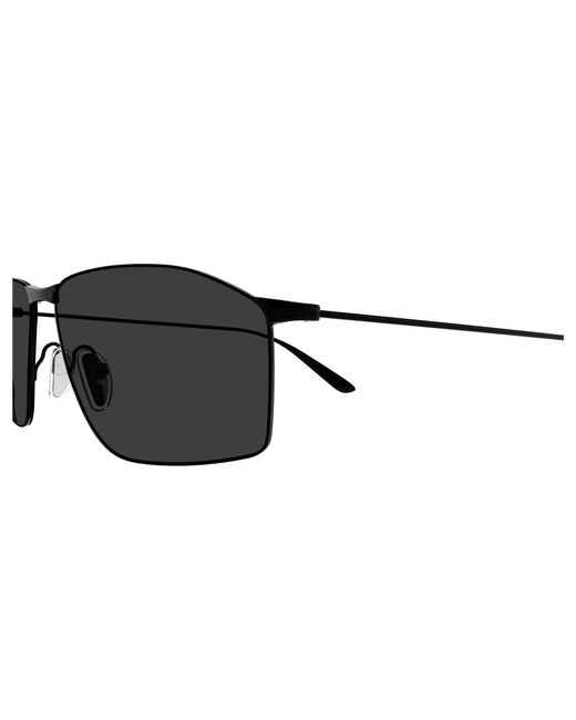Balenciaga Black Bb0413S 001 Sunglasses Metal Squared for men