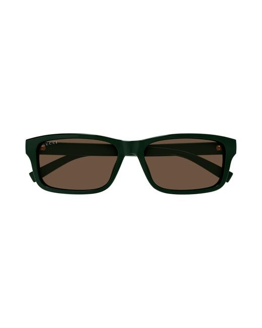 Gucci Black Gg1986Sa 003 Sunglasses Injected Squared for men