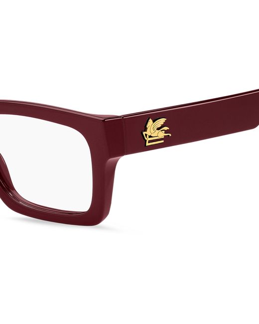 Etro Black 0082 Lhf Optical Frames Polyamide Squared Normal