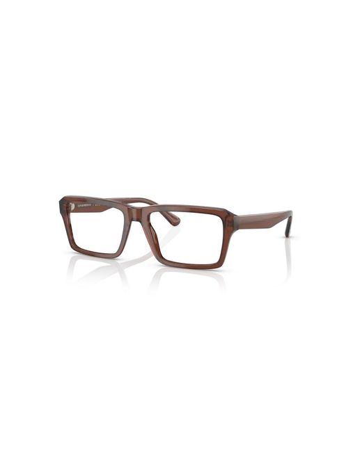 Emporio Armani Black Ea3206 5044 Optical Frames Acetate Transparent Squared Normal for men