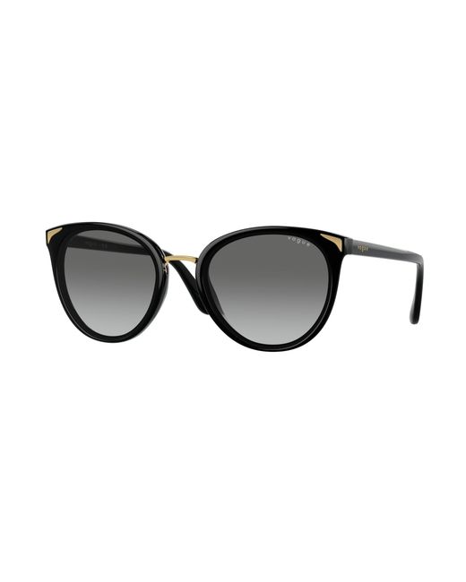 Vogue Eyewear Black Vo5230S W44/11 Sunglasses Injected Butterfly Normal Shaded