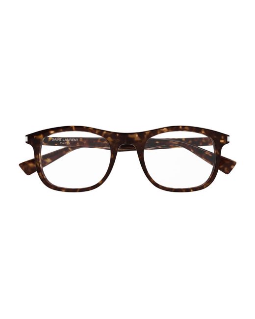Saint Laurent Black Sl 811 002 Optical Frames Acetate Transparent Squared
