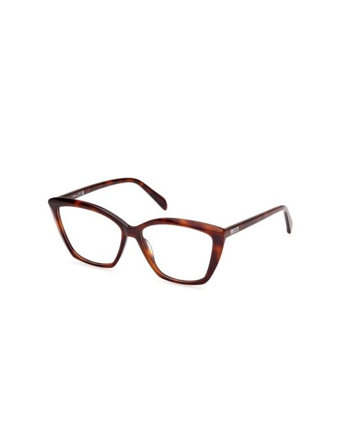 Emilio Pucci Black Ep5248 053 Optical Frames Acetate Squared Normal