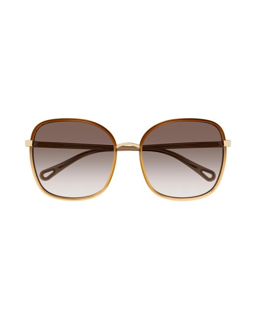 Chloé Black Ch0031S 012 Sunglasses Bio-Inject Squared Shaded