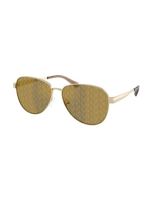 Michael Kors Black Mk1160 Biarritz 10149A Sunglasses Metal Pilot Normal