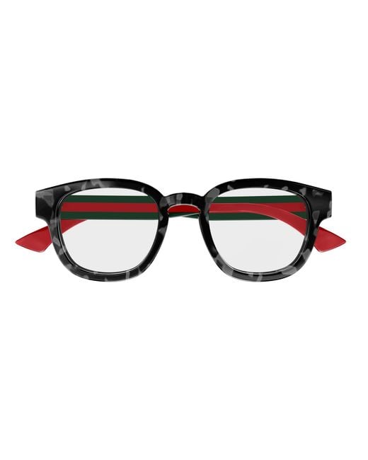 Gucci Black Gg1992O 006 Optical Frames Acetate Transparent Round for men