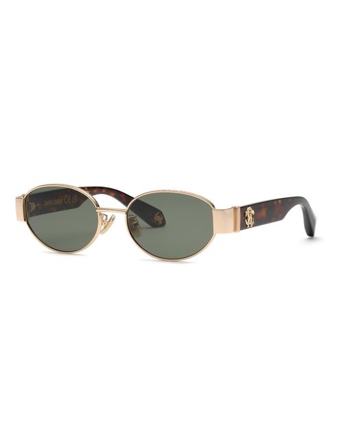 Roberto Cavalli Black Src140M 300 Sunglasses Metal Geometric Normal