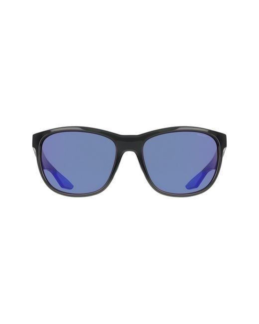 Nike Black Explore Flow Io0101X 012 Sunglasses Bio-Inject Squared Mirrored