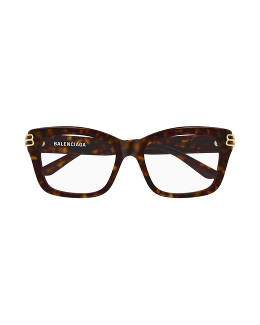Balenciaga Black Bb0472O 002 Optical Frames Acetate Transparent Squared