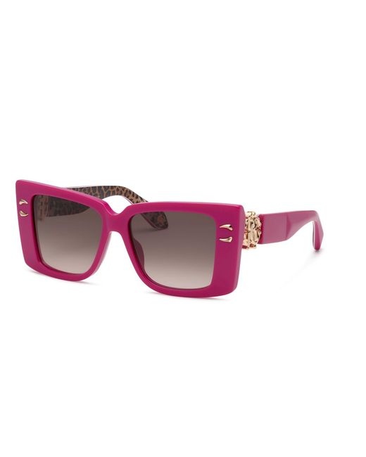 Roberto Cavalli Black Src056M 09M3 Sunglasses Acetate Squared Normal Shaded