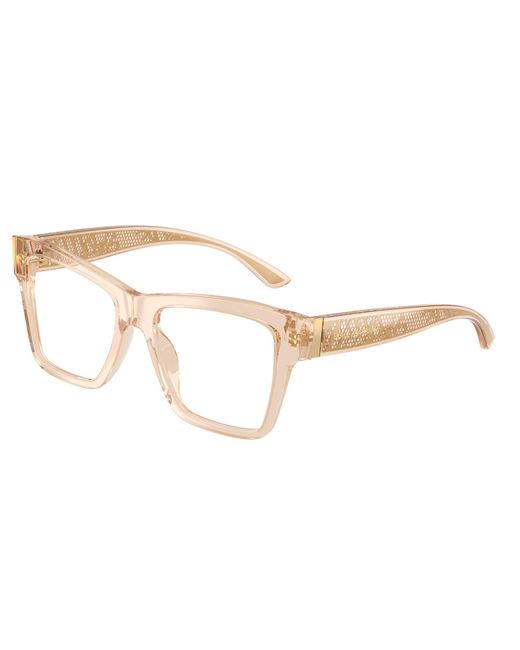 Dolce & Gabbana Black Dg3411 3432 Optical Frames Acetate Transparent Squared Normal