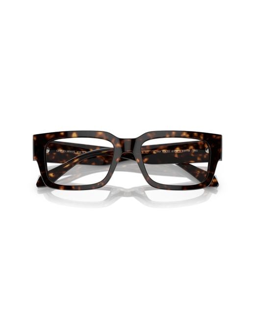 Giorgio Armani Black Ar7243U 6124 Optical Frames Acetate Transparent Squared Normal for men