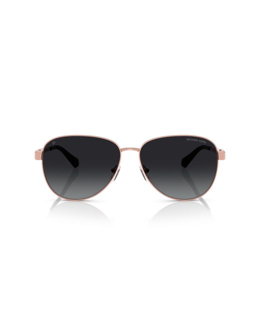 Michael Kors Black Mk1160 Biarritz 1108T3 Sunglasses Metal Pilot Polarized