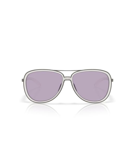 Oakley Black Oo4129 Split Time 412929 Sunglasses Metal Round Normal