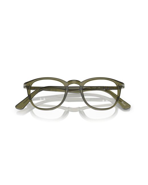 Persol Black Po3143V 1142 Optical Frames Acetate Transparent Round Normal for men