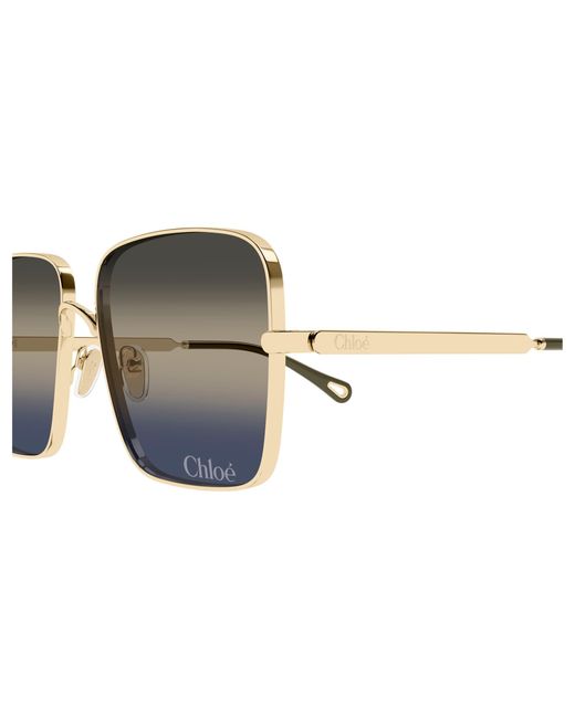 Chloé Black Ch0324S 002 Sunglasses Metal Squared