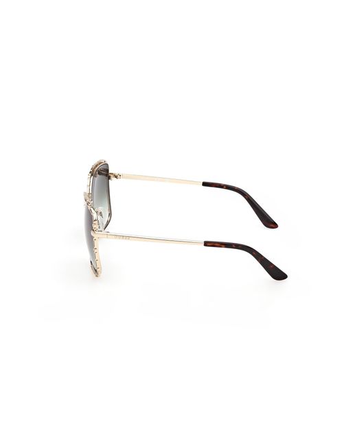 Guess Black Gu00296 32P Sunglasses Metal Squared Normal