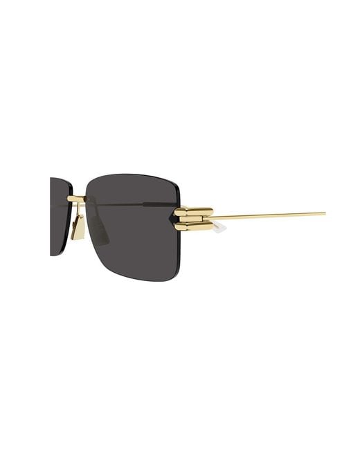 Bottega Veneta Black Bv1126S 002 Sunglasses Metal Squared Normal for men