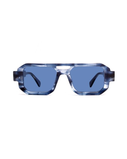 Xlab Blue Moreton Sunglasses Acetate Squared Polarized for men