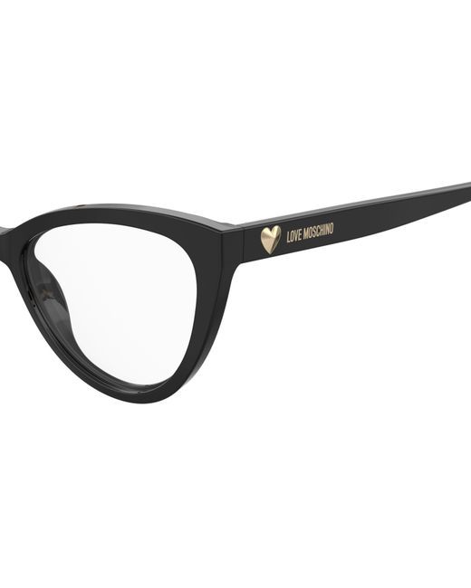 Moschino Black Mol631 7Rm Optical Frames Acetate Cat Eye
