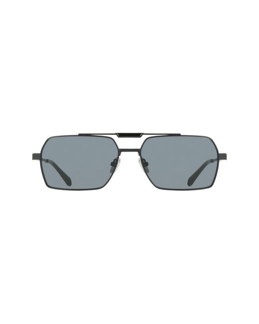 Ferragamo Black Sf332S 002 Sunglasses Titanium Squared Normal for men