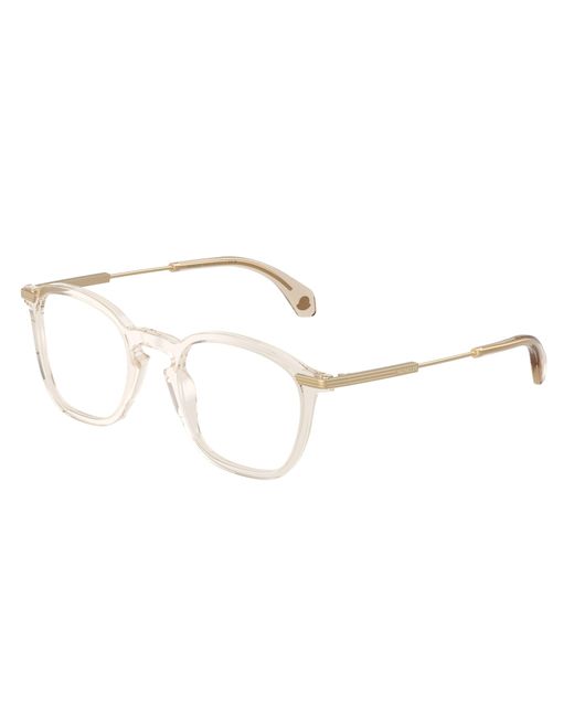 Moncler Black Me2017 3003 Optical Frames Acetate Transparent Geometric Normal