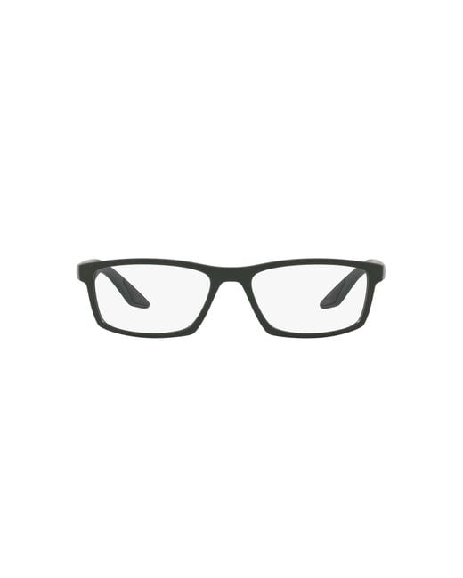 Prada Linea Rossa Black Ps 04Pv Cch1O1 Optical Frames Injected Squared Normal for men