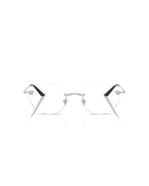 Versace Black Ve1305 1000 Optical Frames Metal Round Normal