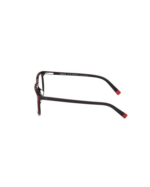 Timberland Black Tb50096-H 001 Optical Frames Acetate Round Normal for men
