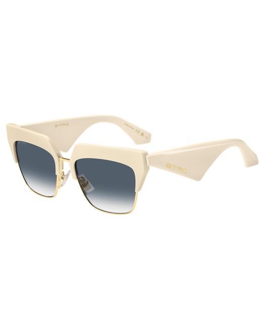 Etro Black Club Szj/08 Sunglasses Metal Squared Normal Shaded