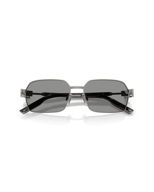 Dolce & Gabbana Black Dg2316 04/1 Sunglasses Metal Squared Normal for men