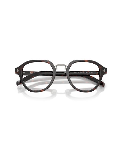 Prada Black Pr C05V 17N1O1 Optical Frames Acetate Pantos Normal for men