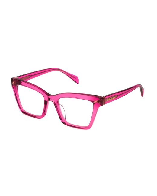 Blumarine Black Vbm843 06S4 Optical Frames Acetate Squared