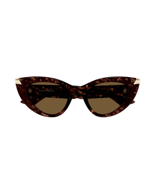 McQueen Black Am0442S 003 Sunglasses Acetate Cat Eye
