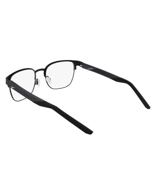 Nike Black 8156 001 Optical Frames Metal Squared Normal Normal for men