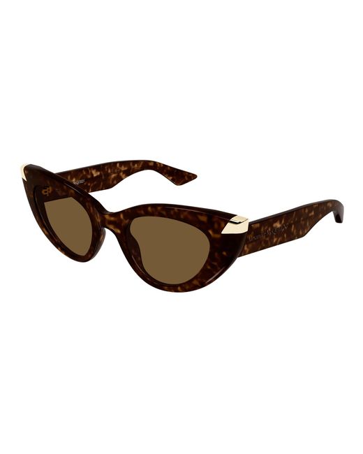McQueen Black Am0442S 003 Sunglasses Acetate Cat Eye
