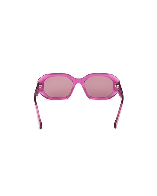 MAX&Co. Pink Mo0152 75Y Sunglasses Acetate Geometric Normal