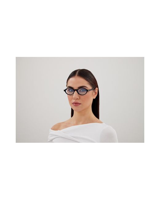 Saint Laurent Black Sl 751 Jeanne Opt 001 Optical Frames Acetate Transparent Round