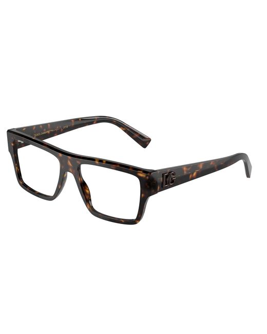 Dolce & Gabbana Black Dg3382 502 Optical Frames Acetate Transparent Squared Normal for men