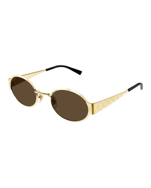 Gucci Black Gg1854S 005 Sunglasses Metal Round for men