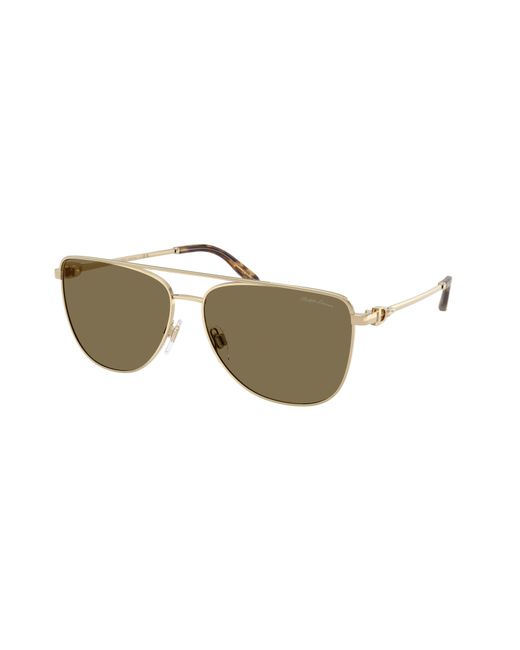 Ralph Lauren Black Rl7096 911673 Sunglasses Metal Pilot Normal
