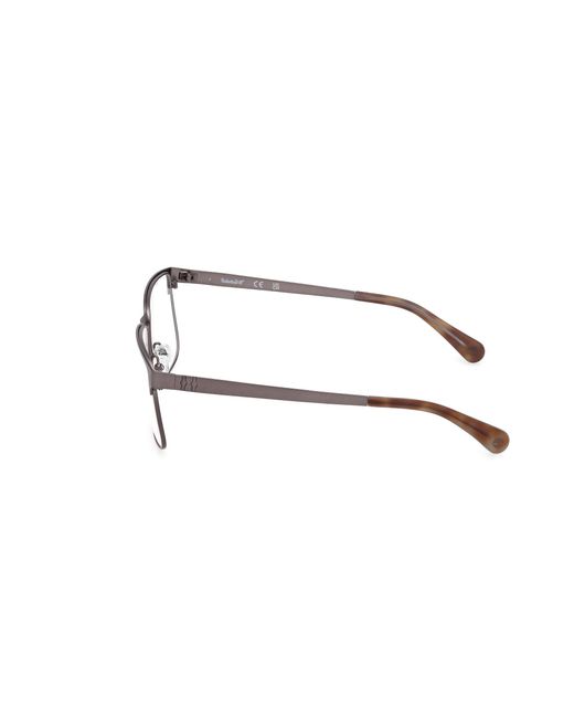 Timberland Black Tb50036 007 Optical Frames Metal Squared Normal for men