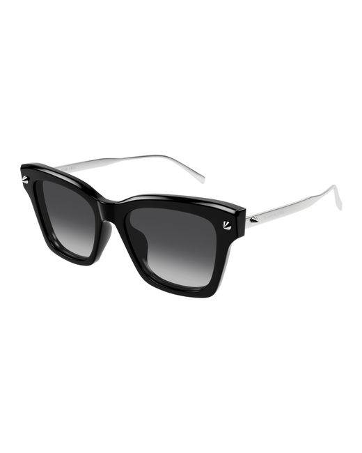 McQueen Black Am0483S 001 Sunglasses Acetate Squared