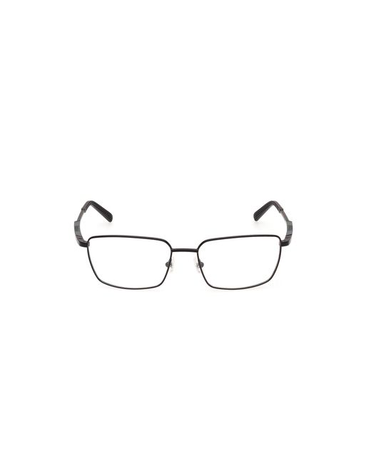 Timberland Black Tb50005 002 Optical Frames Metal Squared Normal for men