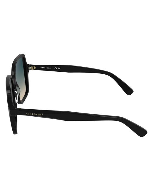 Longchamp Black Lo808S 001 Sunglasses Acetate Squared Normal
