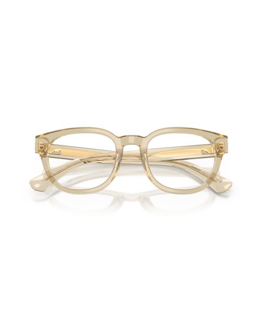 Burberry Black Be2454 4226 Optical Frames Acetate Transparent Round Normal for men