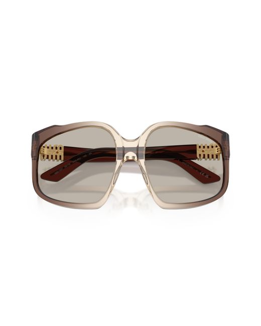 Miu Miu Black Mu A07S 25G40U Sunglasses Acetate Geometric Normal