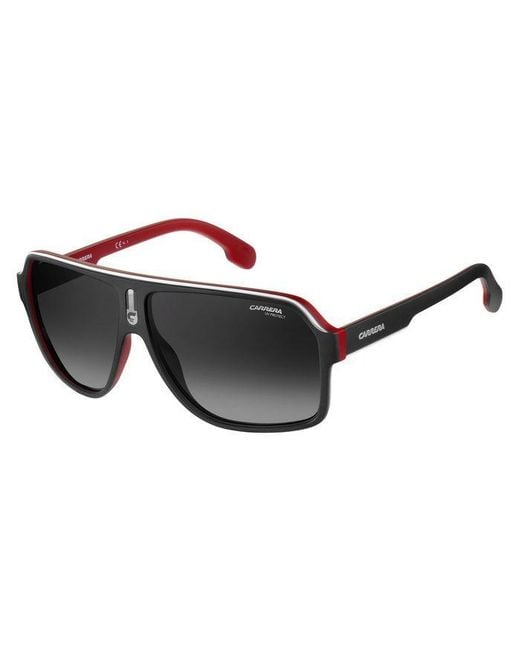 Carrera Black 1001/S Blx/9O Sunglasses Plastic Squared Shaded for men