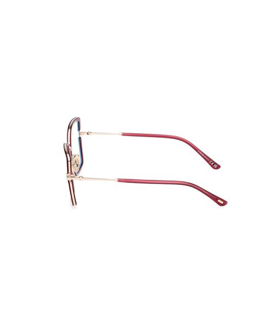 Tom Ford Black Ft5985-B 075 Optical Frames Injected Squared Normal