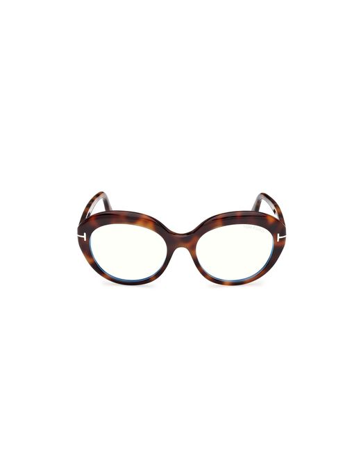 Tom Ford Black Ft6095-B 053 Optical Frames Acetate Round Normal